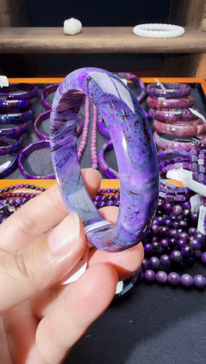 苏纪石（舒俱来）未镶嵌南非老矿手镯56+@多样性发其一