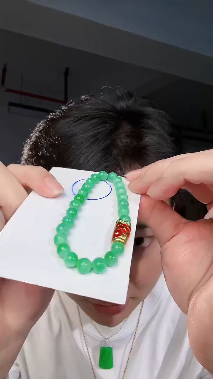 【闪购商品】翡翠手链未镶嵌缅料A货翡翠/支持复检/一件