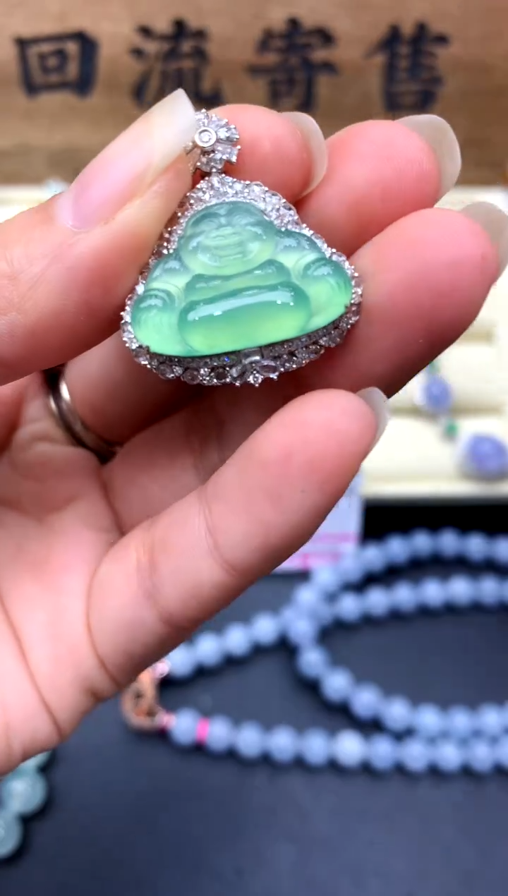 【闪购商品】翡翠颈饰18K金镶嵌466-中国好珍宝