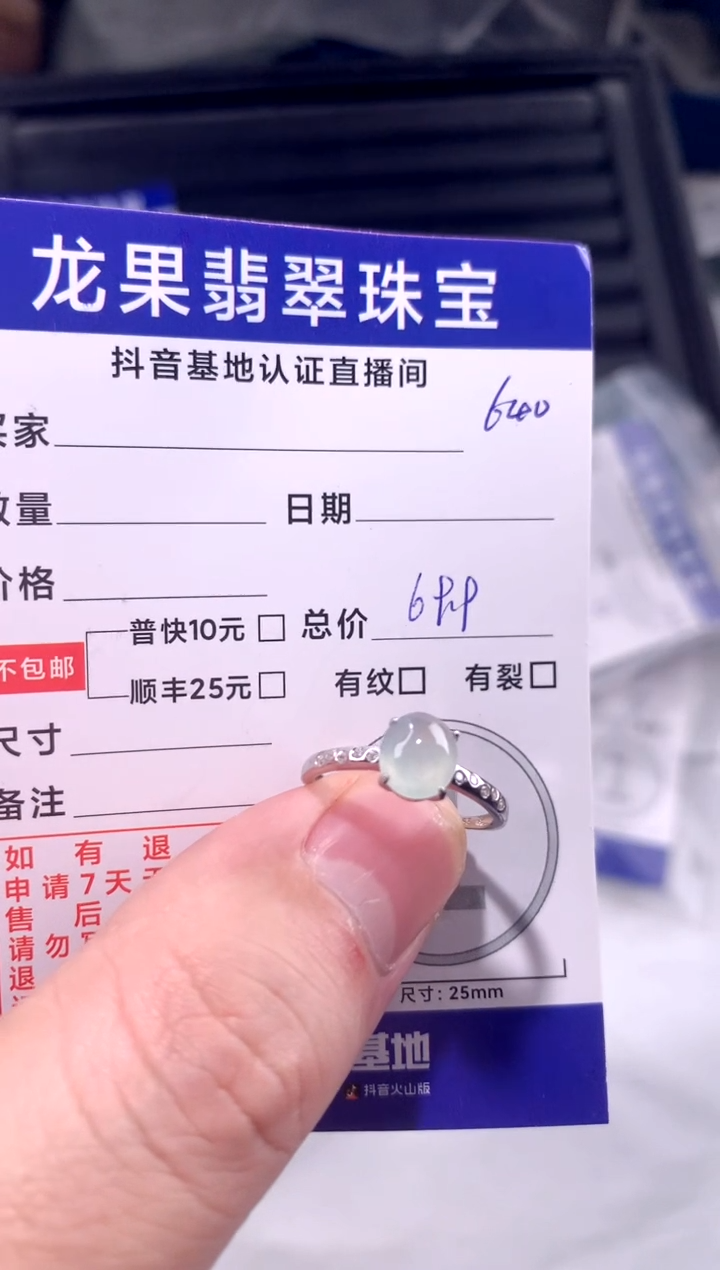 颈饰未镶嵌翡翠戒子640