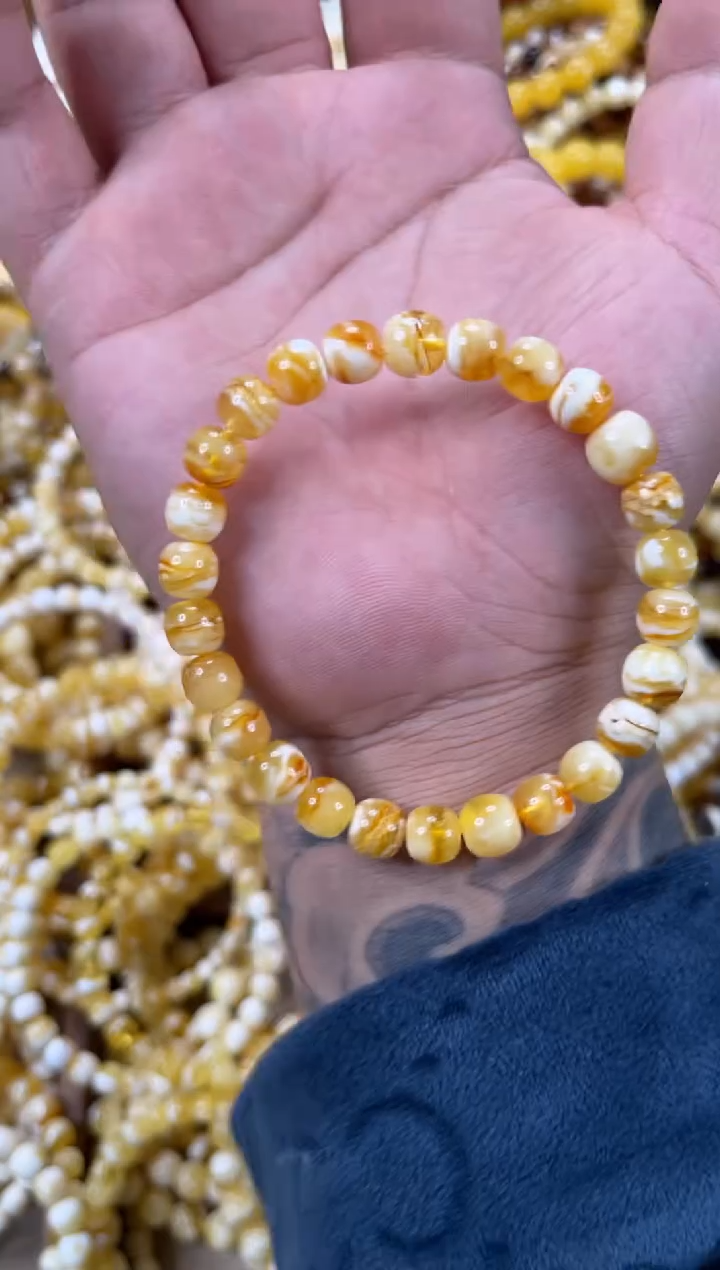 【闪购商品】琥珀裸石未镶嵌老型8