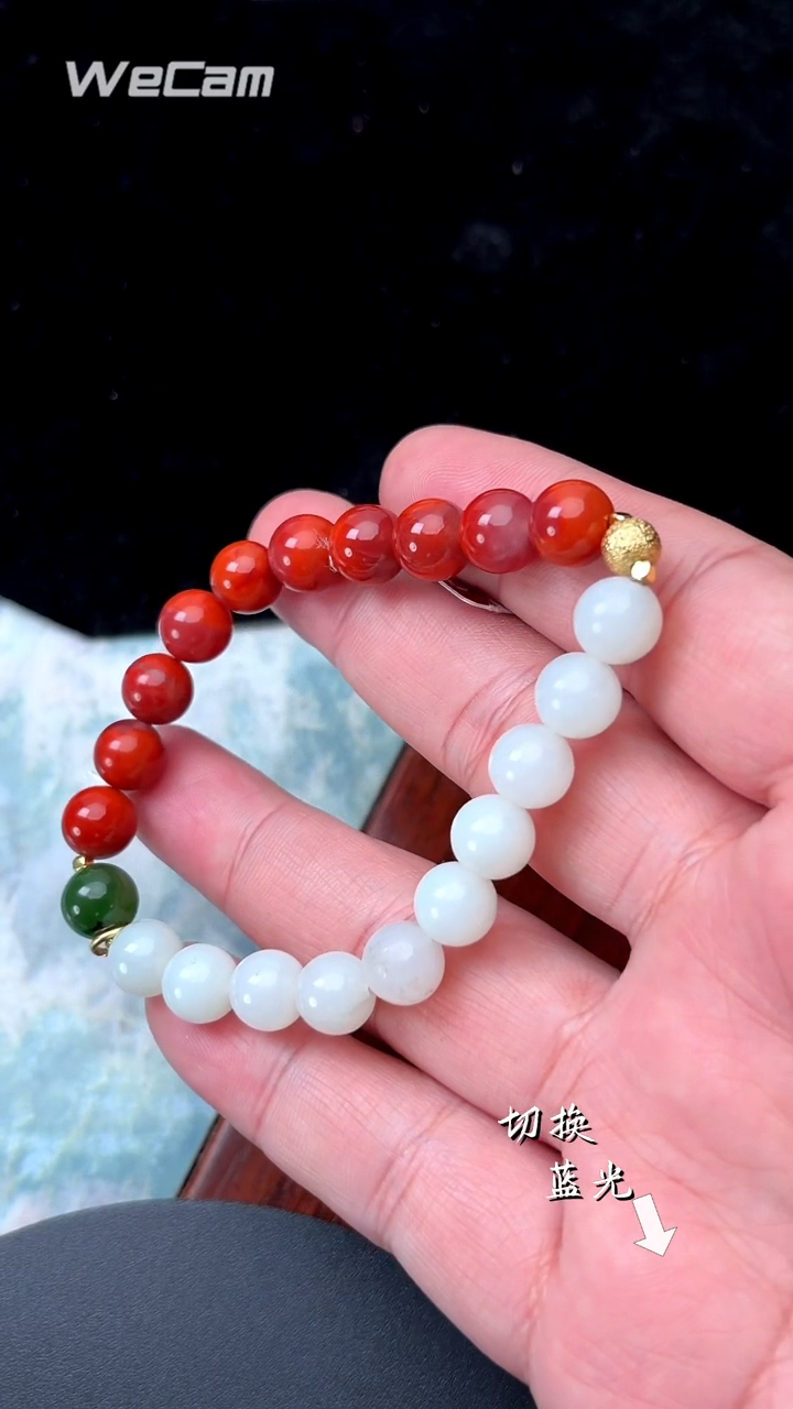 未镶嵌手链和田玉多样性发一