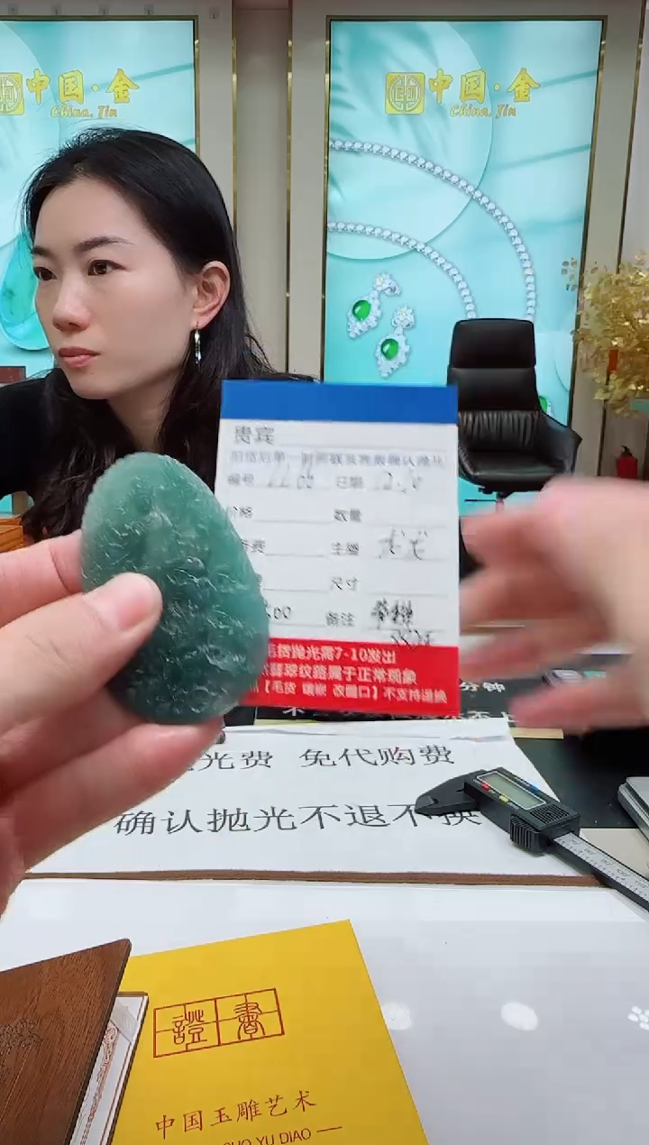 未镶嵌定制翡翠LL66翡翠吊坠赠珠链-多样性发其一