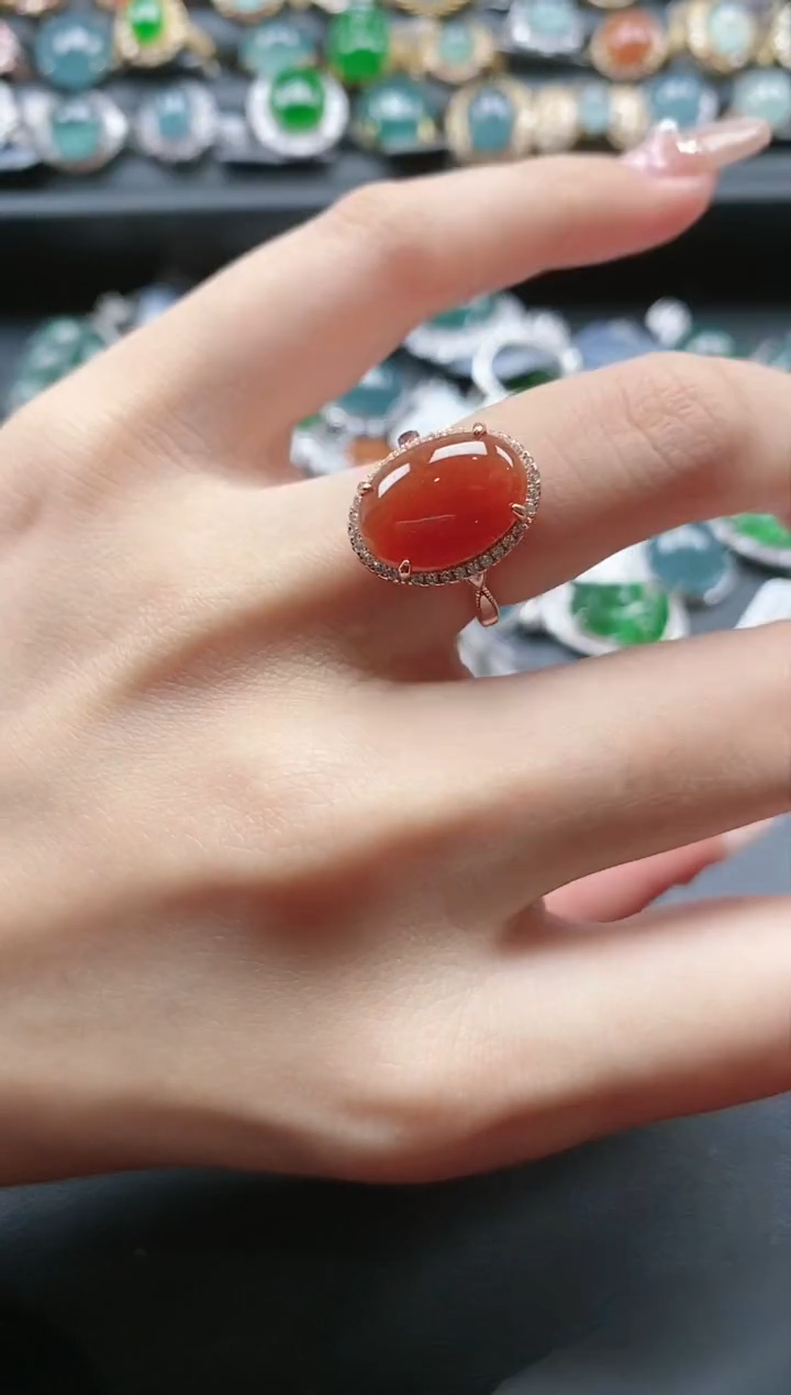 【闪购商品】翡翠戒指银S925镶嵌51151