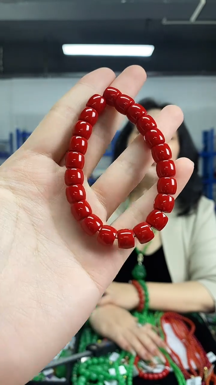 未镶嵌手串玛瑙/玉髓多样性发其一颜色微差