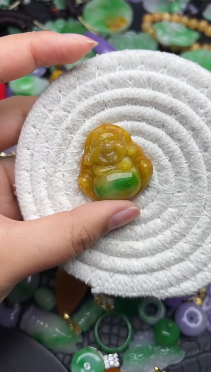 颈饰未镶嵌翡翠缅甸翡翠吊坠