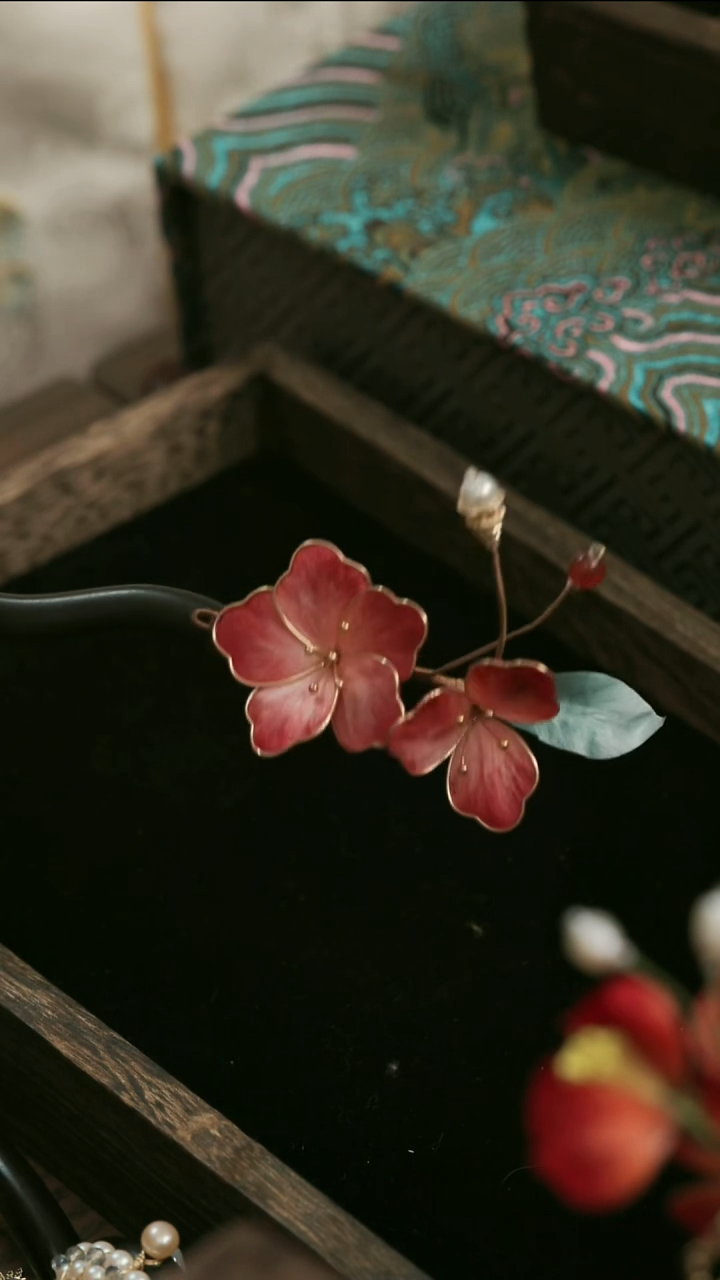 刺绣湘传礼纯手工发簪