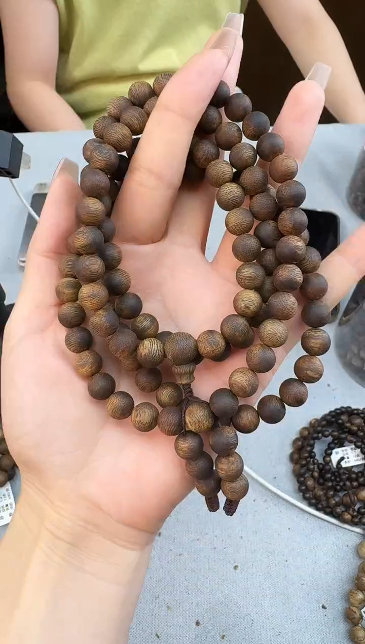 沉香手串0943张勺子沉浮圆珠多圈多样性发一