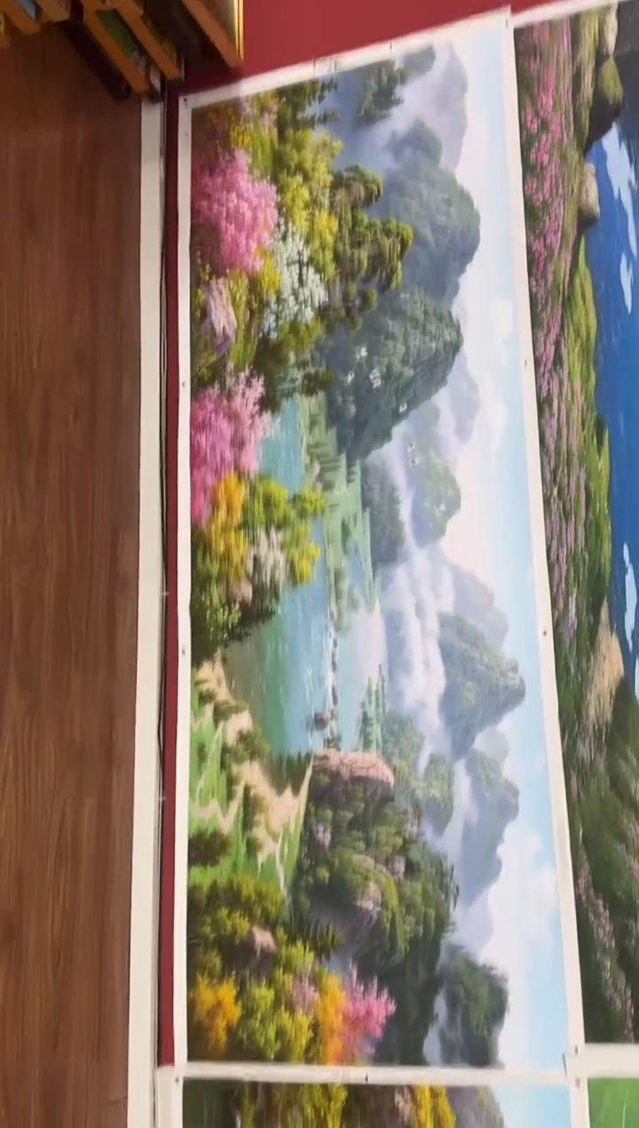 油画【97号】约2.2米丨朝鲜原创纯手绘孤品油画丨顺丰包邮 