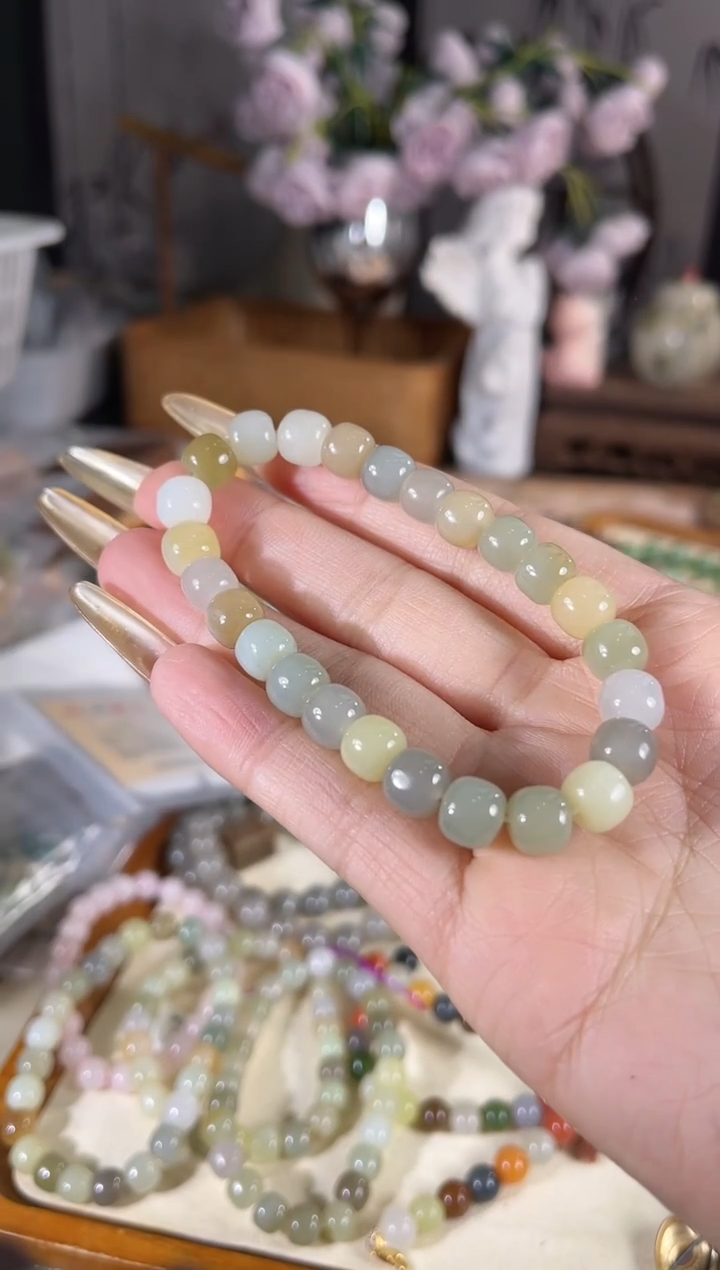 未镶嵌手链和田玉多样性发其一孤品默认微瑕