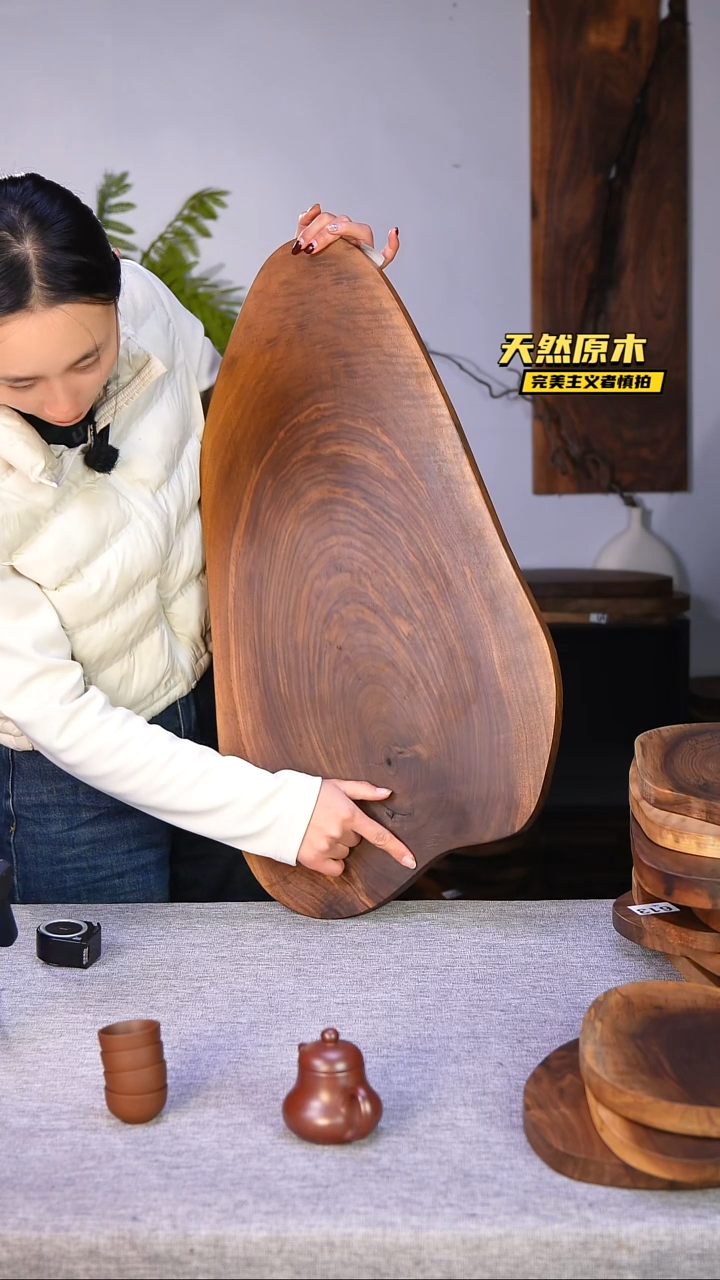 木北美黑胡桃原木.干裂疤结不属于商品质量问题完美主义者慎拍