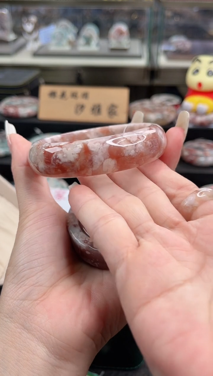 未镶嵌手镯石英质玉尘*丷圈口（赠品镯心）