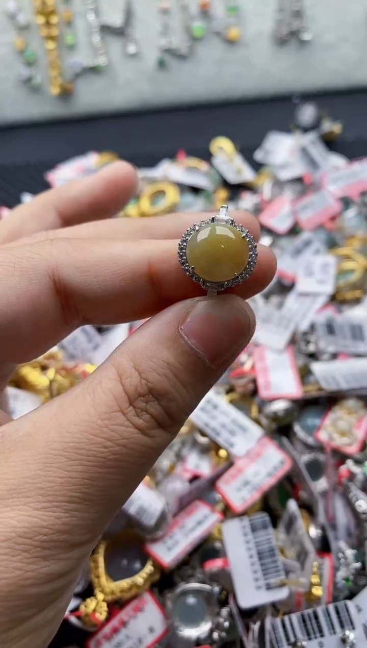 翡翠戒指银S925镶嵌10 000000   8