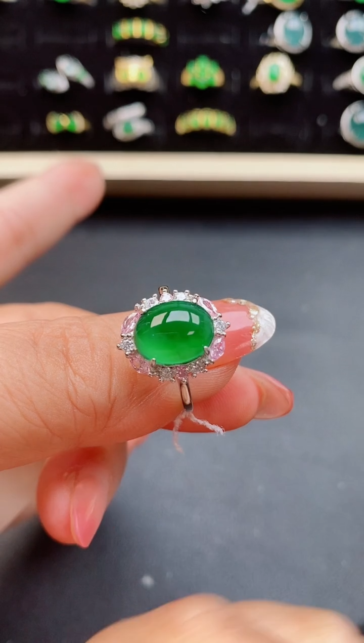 【闪购商品】翡翠戒指银S925镶嵌121212