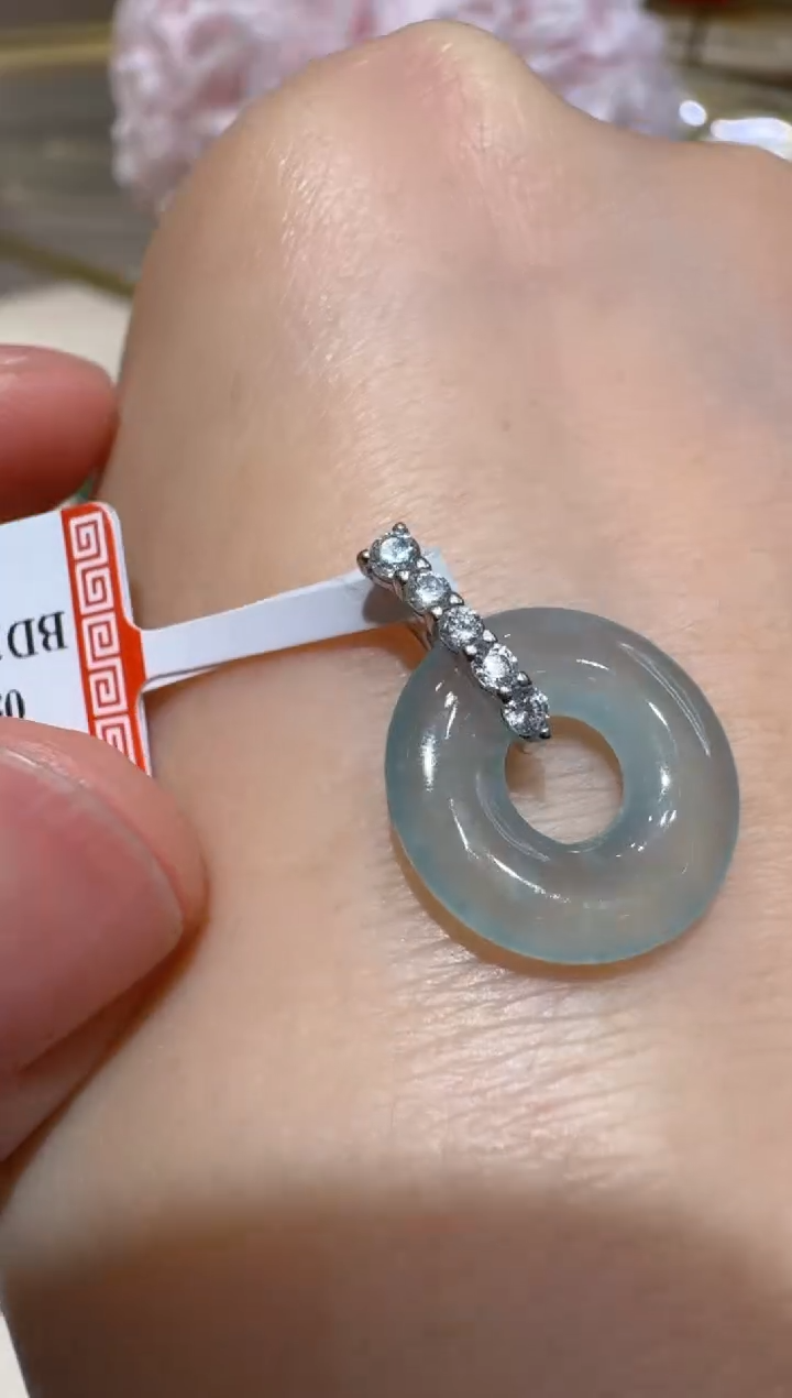 吊坠(不含链)银S925镶嵌翡翠多样性团购发一件