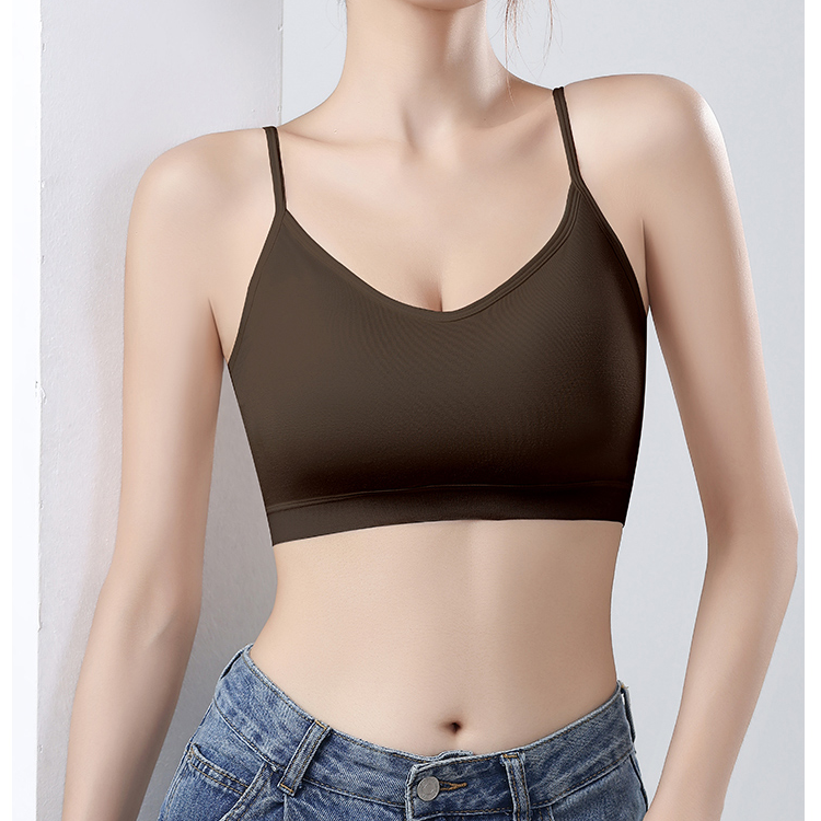 舒适百搭运动交叉美背裹胸