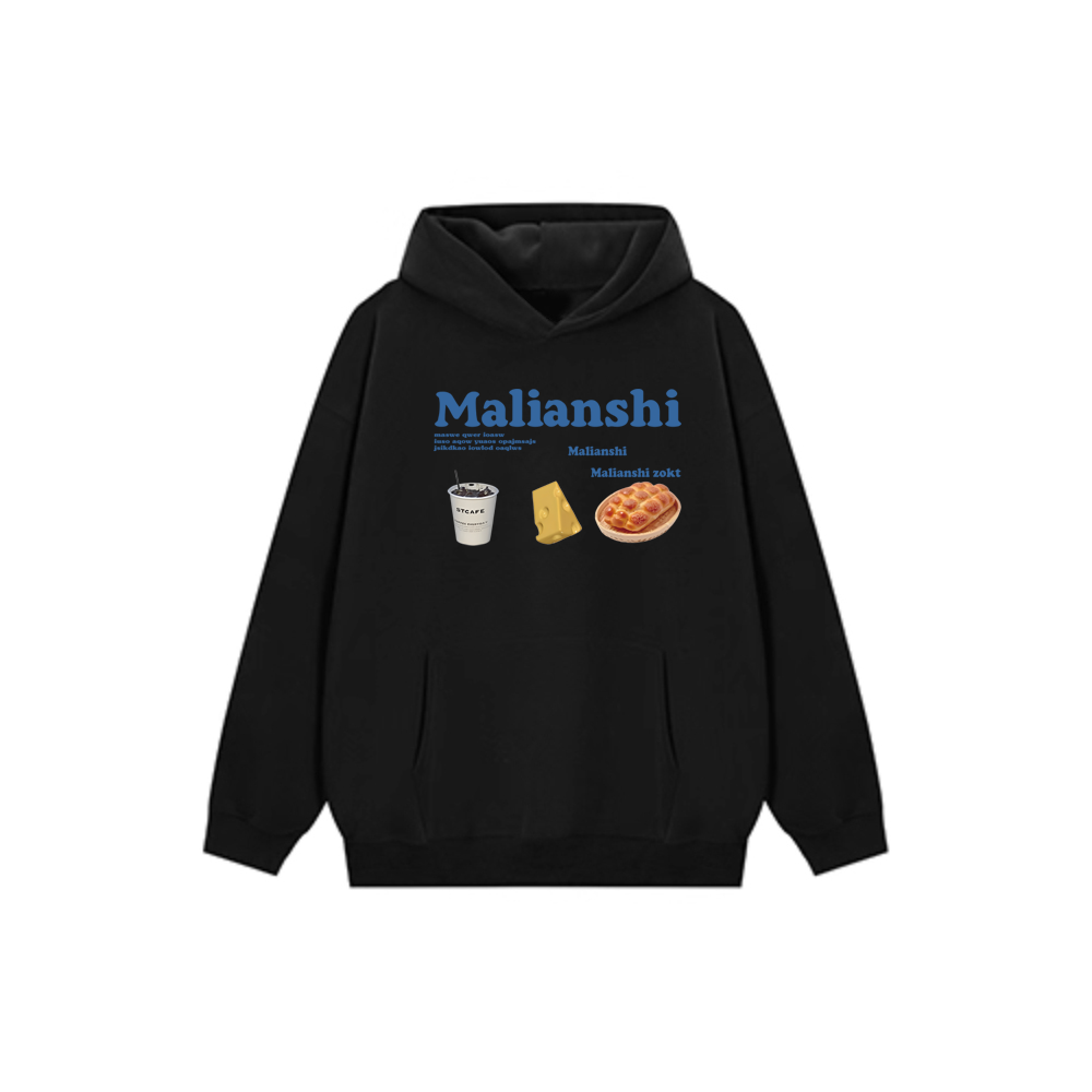 连帽慵懒风卡通动漫大帽子卫衣加绒休闲