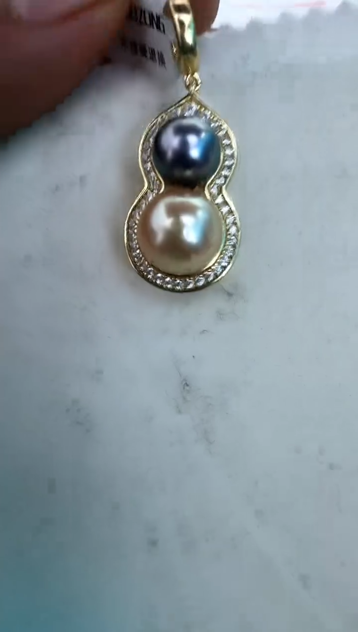 【闪购商品】海水珍珠颈饰银S925镶嵌吊坠