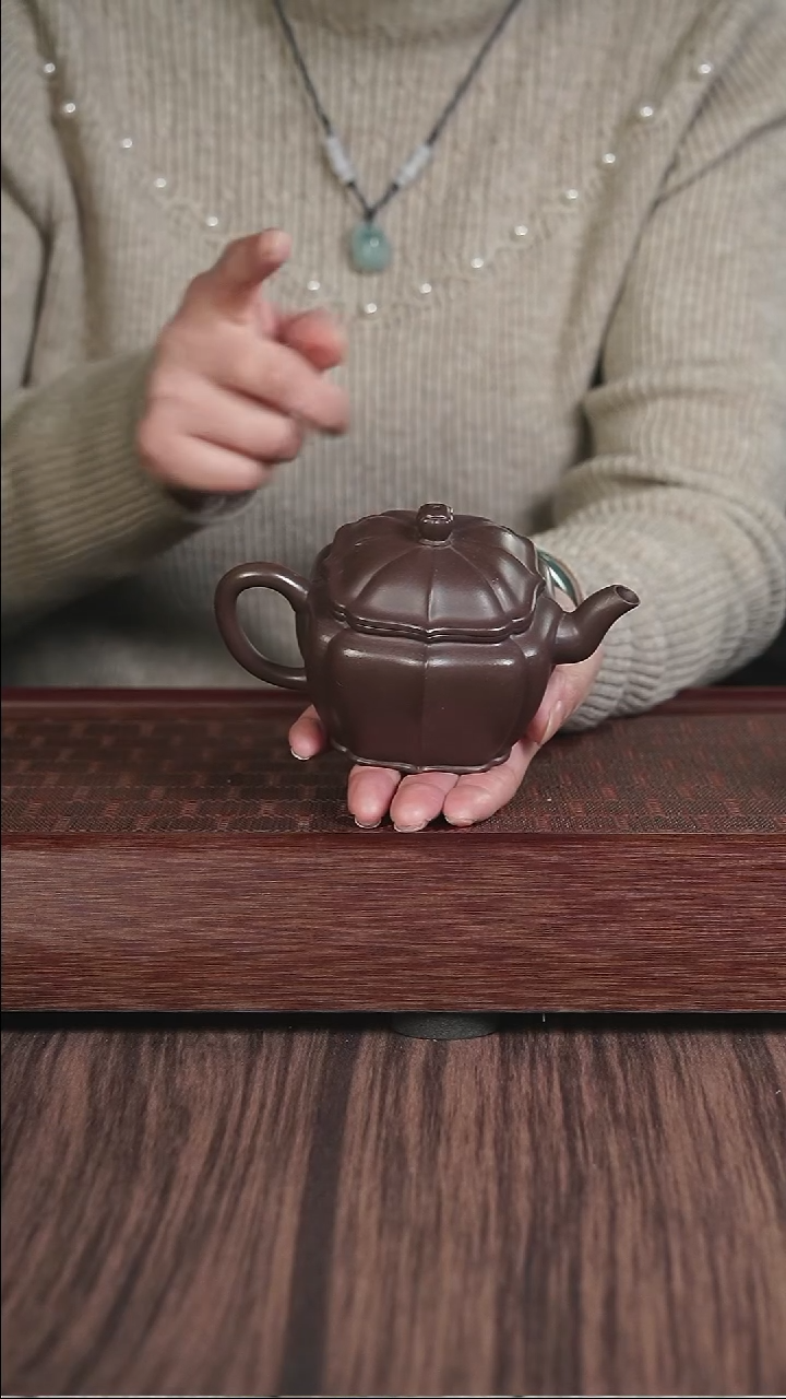 【闪购商品】紫砂茶壶紫泥 四方汉瓦