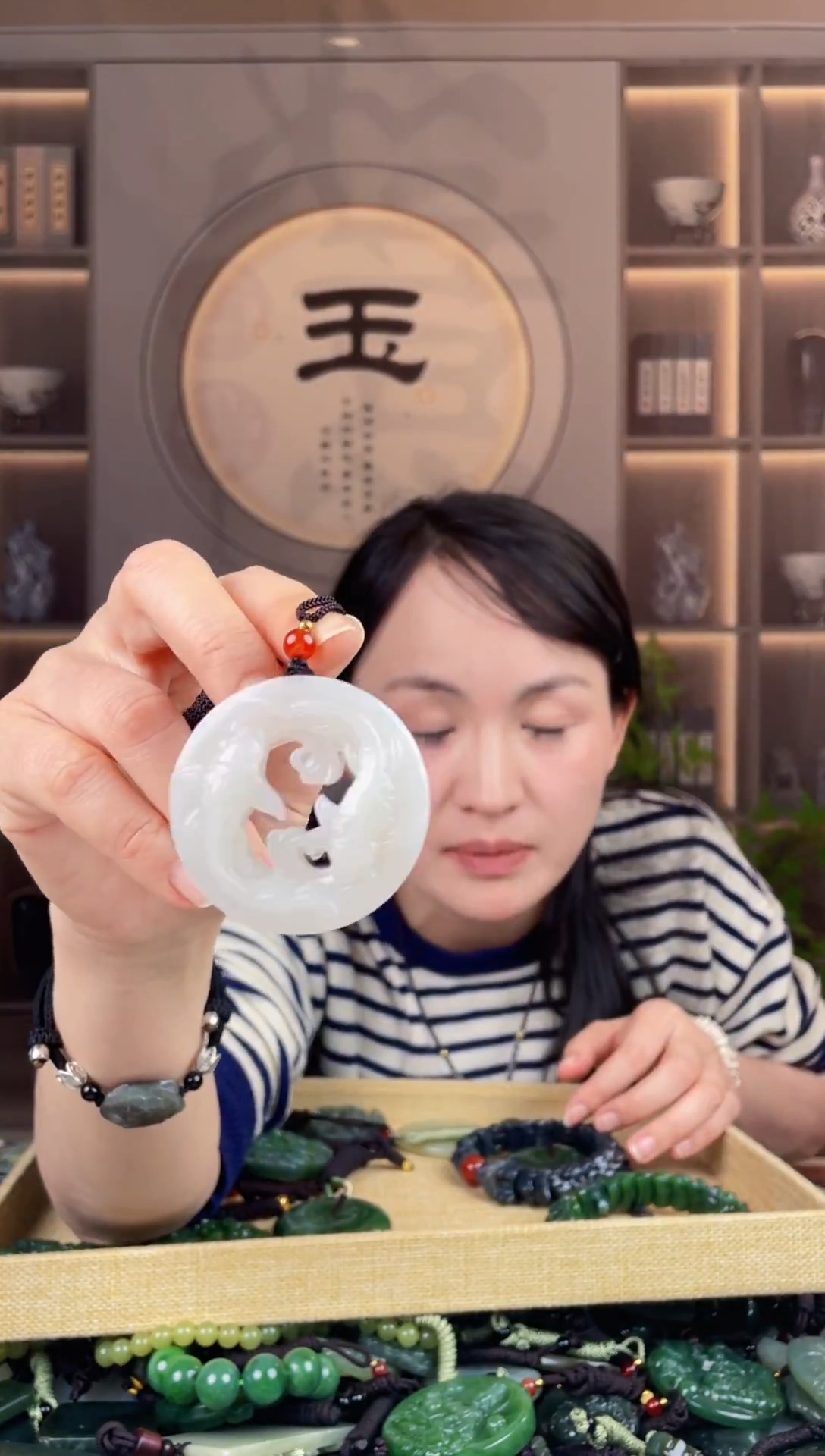 颈饰未镶嵌和田玉拍一发一，多样性发货