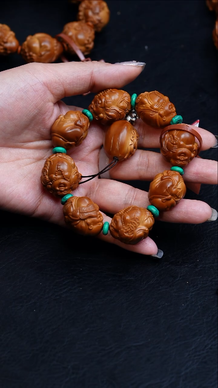 【闪购商品】橄榄核手串/手链22八宝弥勒