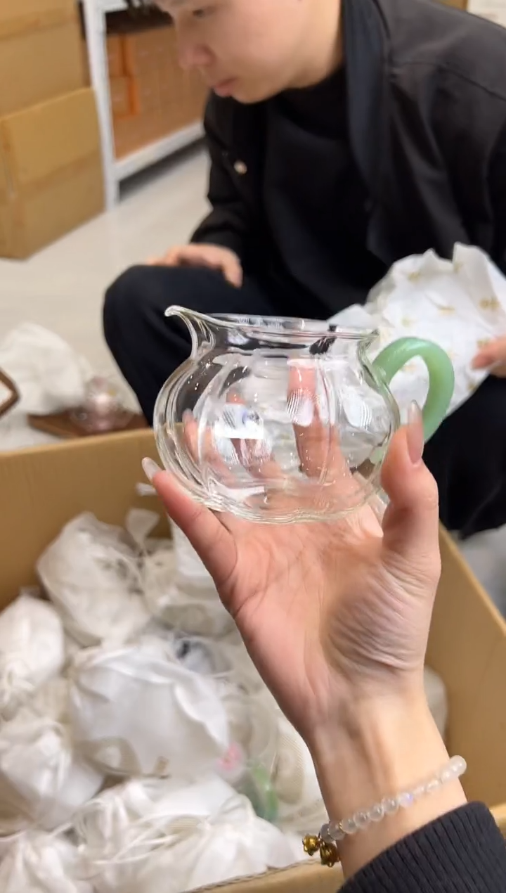 【闪购商品】茶盏@@禾器纳福浅玉色