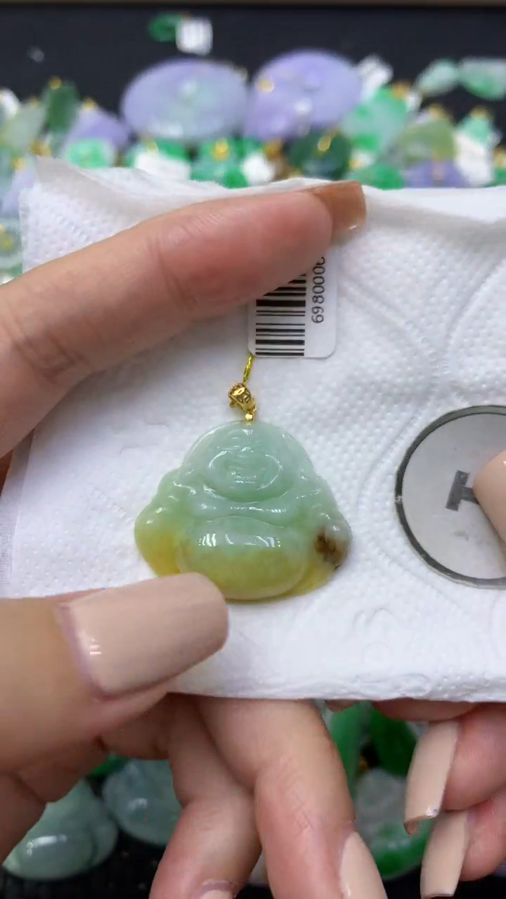 颈饰未镶嵌翡翠天然缅甸翡翠A货