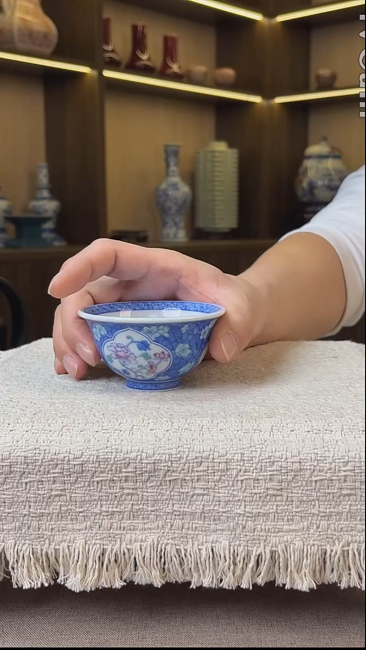 瓷片景德镇毛仔柴窑杯