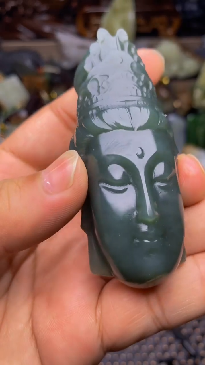 和田玉未镶嵌挂件1