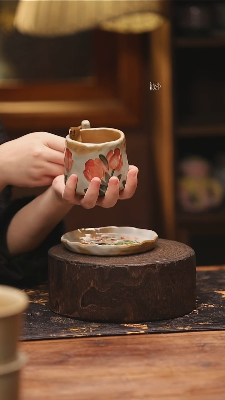 陶瓷景德镇高温釉下手绘陶瓷@L003@