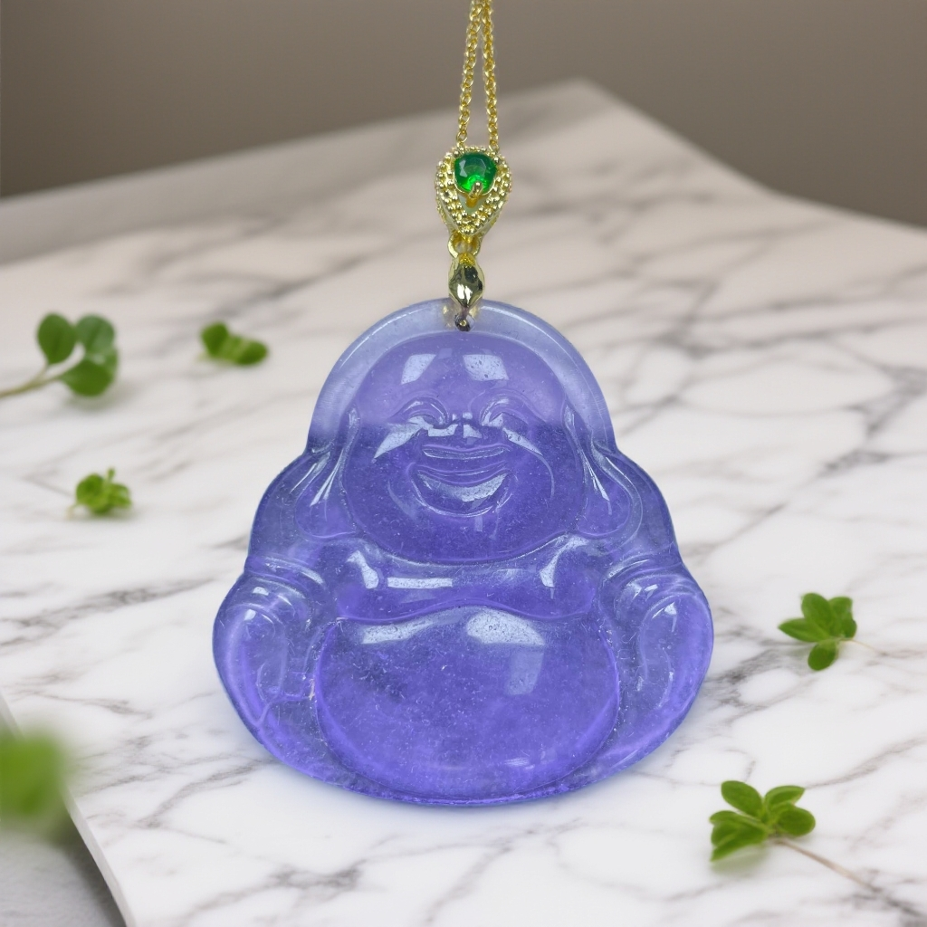 z191紫大佛公气质精美吊坠