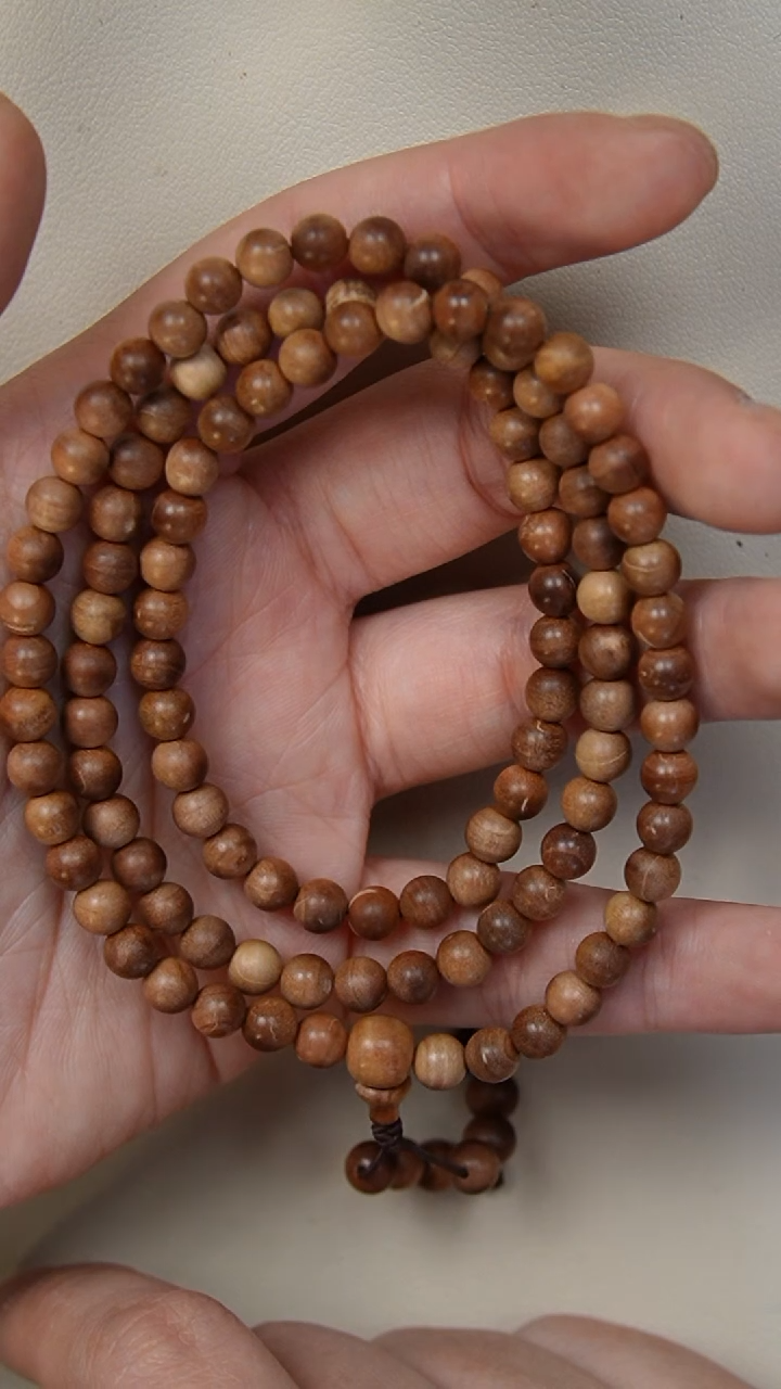 【闪购商品】檀香木手串/手链老山檀香0.6多圈108颗瑕疵