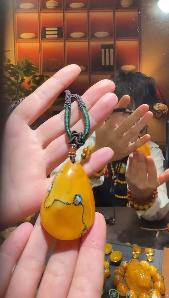 蜜蜡颈饰未镶嵌4013天然蜜蜡珠宝奇石