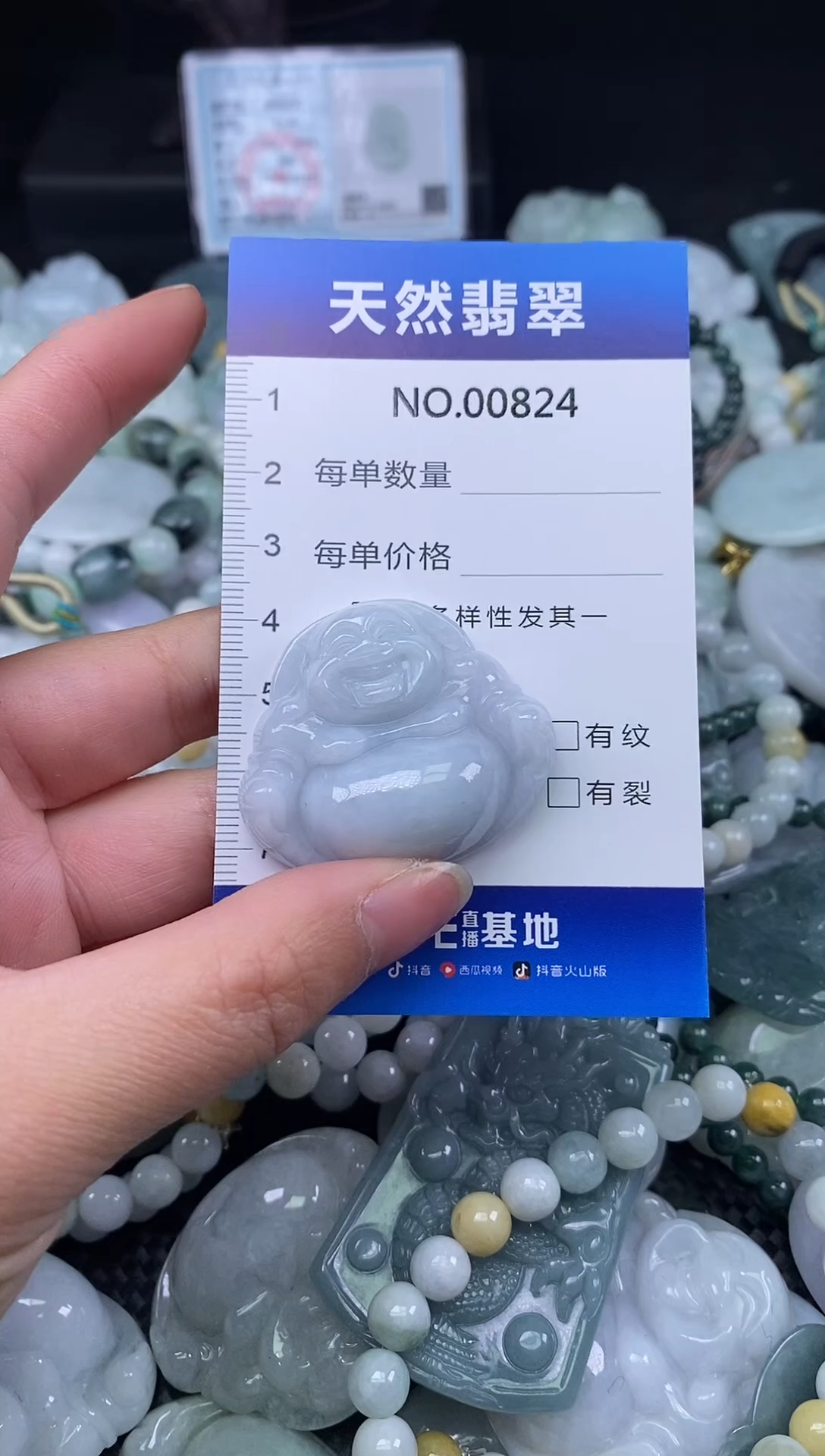 颈饰未镶嵌翡翠天然缅甸翡翠824