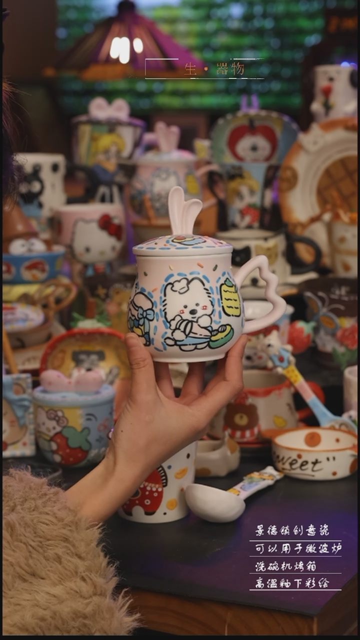 陶瓷景德镇可爱设计师款陶瓷 