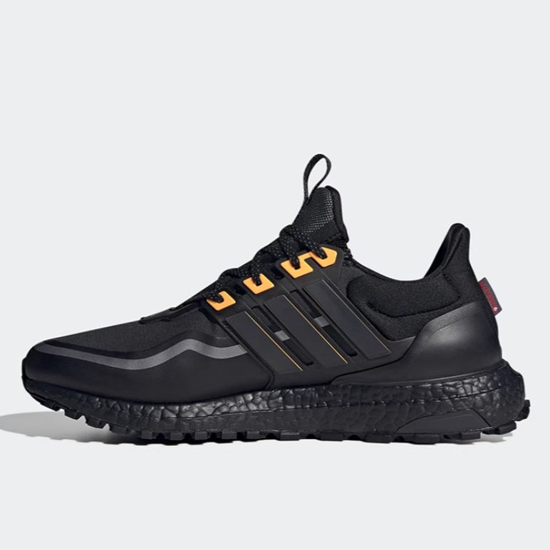 Adidas阿迪达斯男款黑色休闲运动轻便透气软弹缓震跑步鞋IF6468