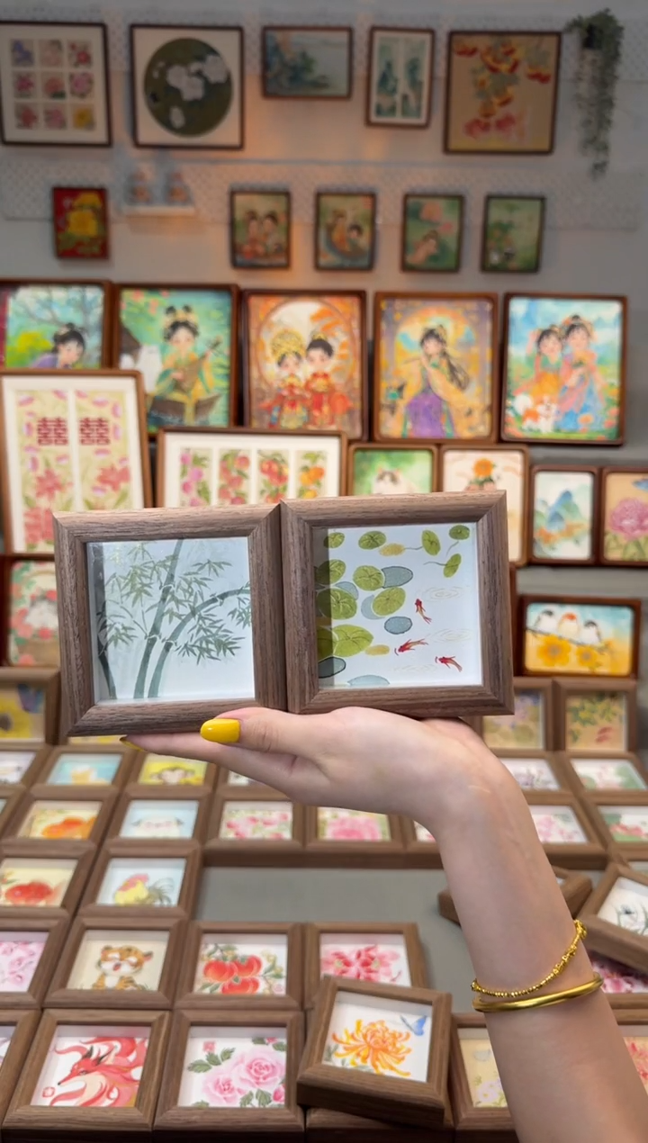 国画翠竹 金钱草 一组11