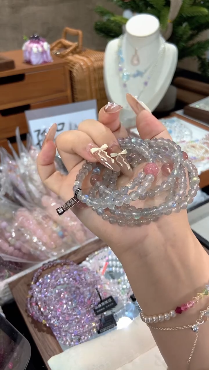 未镶嵌手串水晶孤品捡漏均匀瑕疵介意勿拍
