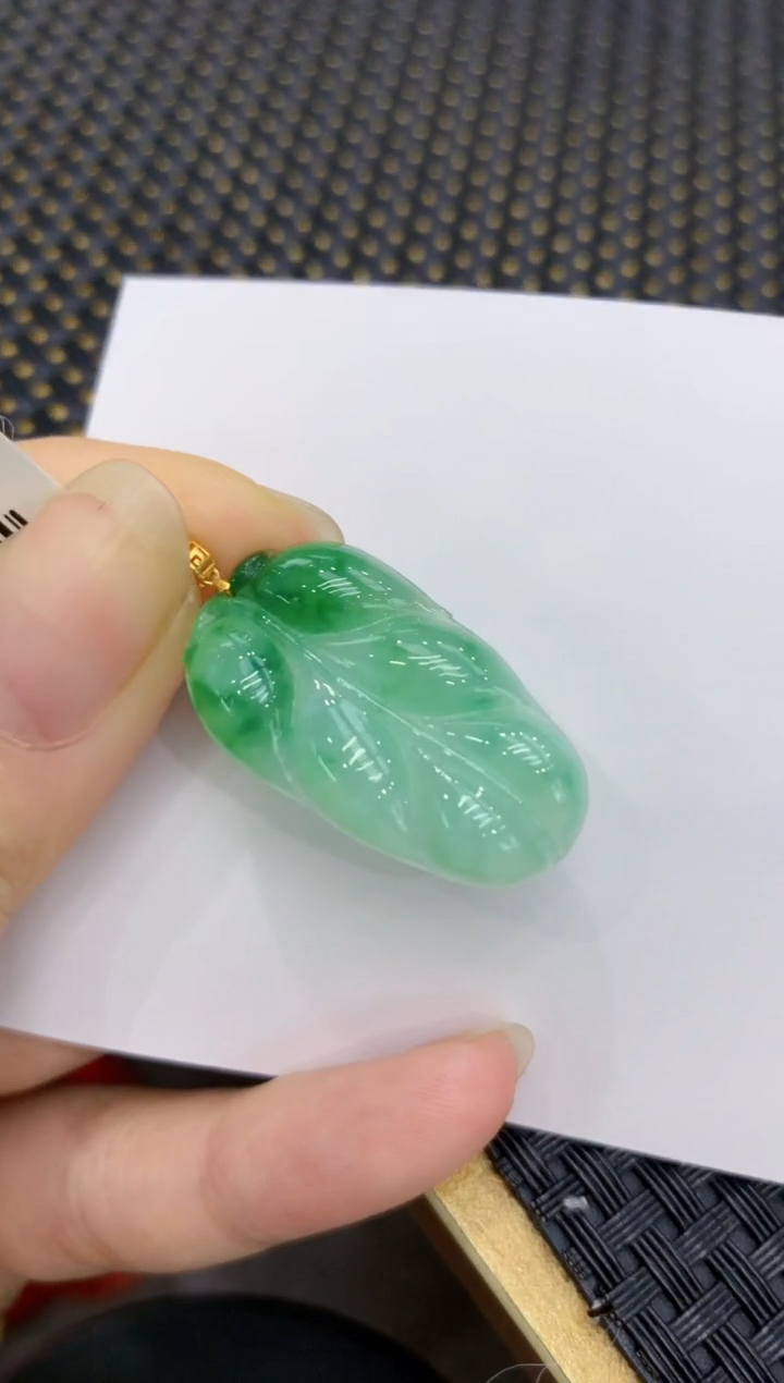 【闪购商品】翡翠颈饰18K金镶嵌8888888888