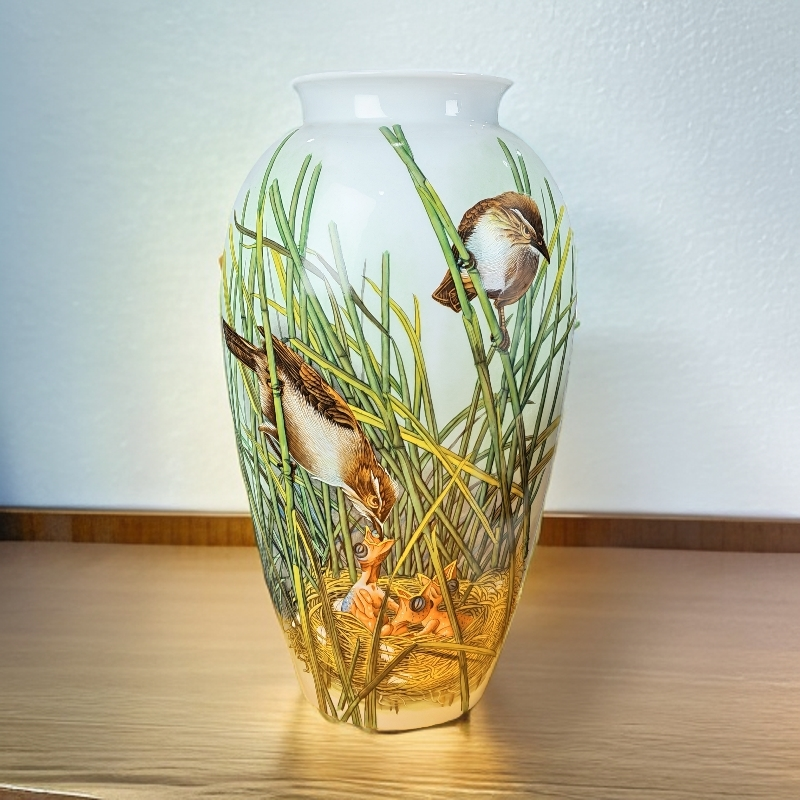 景德镇陶瓷冬瓜瓶客厅酒柜玄关办公室装饰品