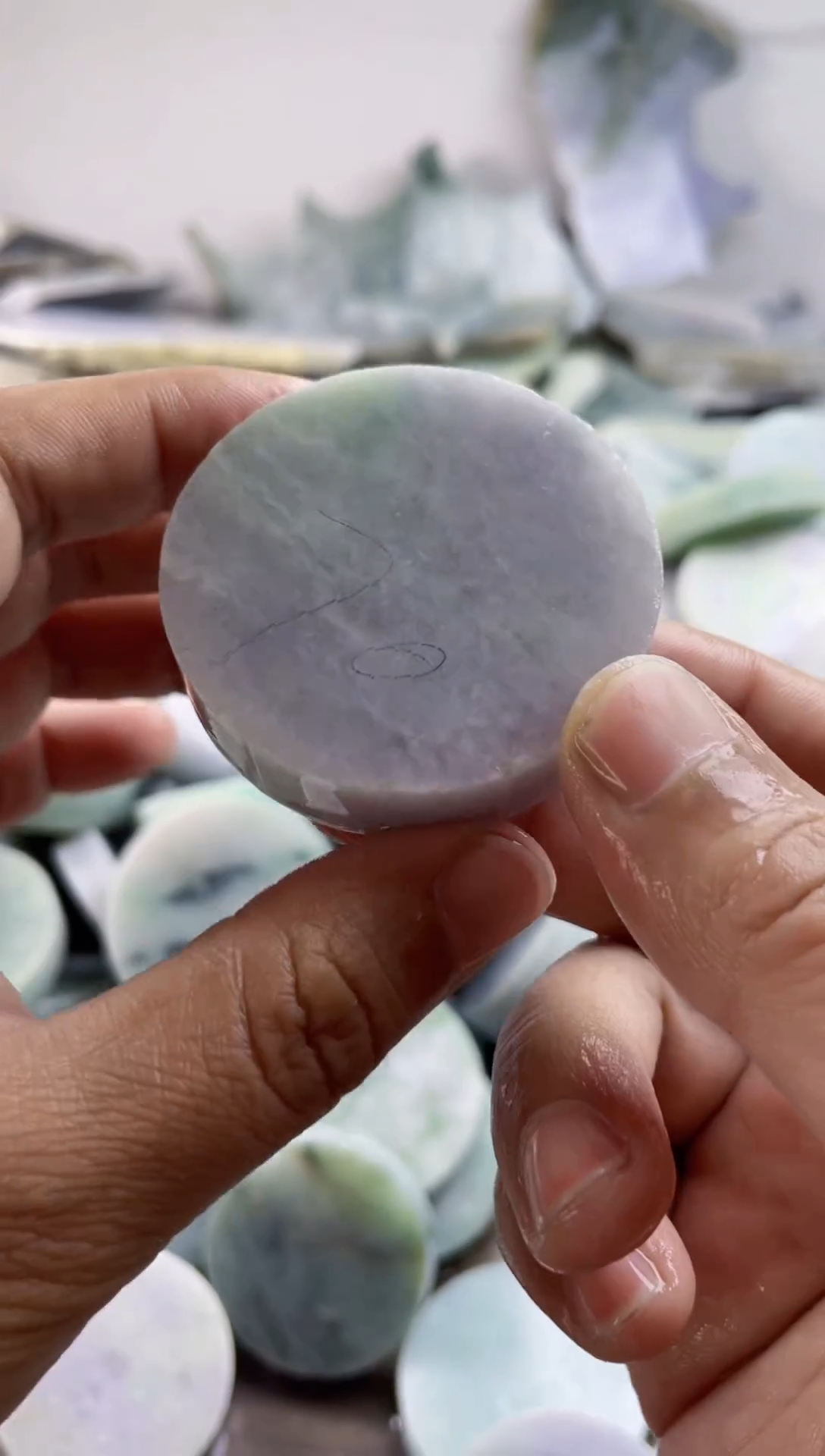 翡翠裸石天然缅甸A货翡翠484