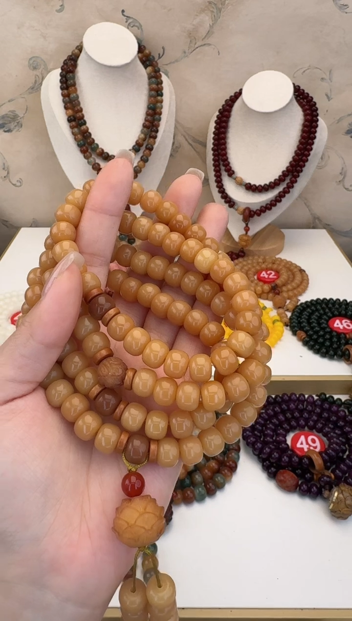【闪购商品】菩提根/象牙果手串风化108颗好运连连