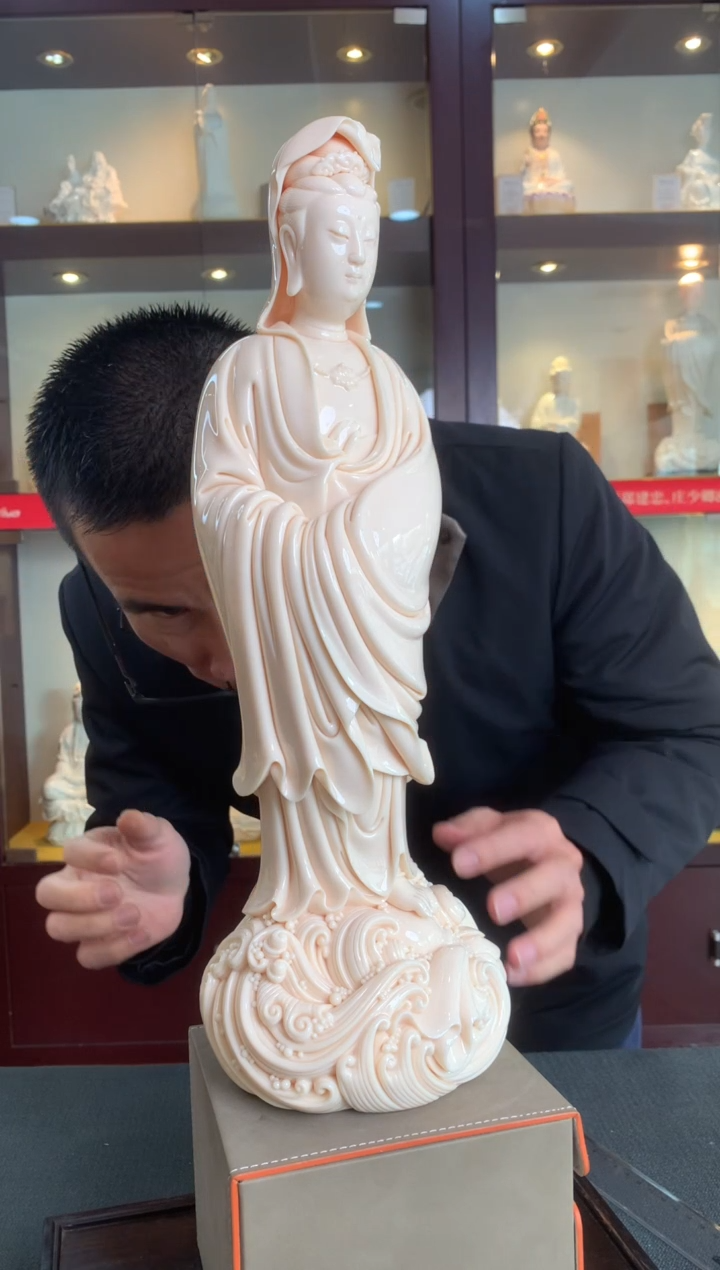 【闪购商品】摆件渡海观音  德化白瓷  