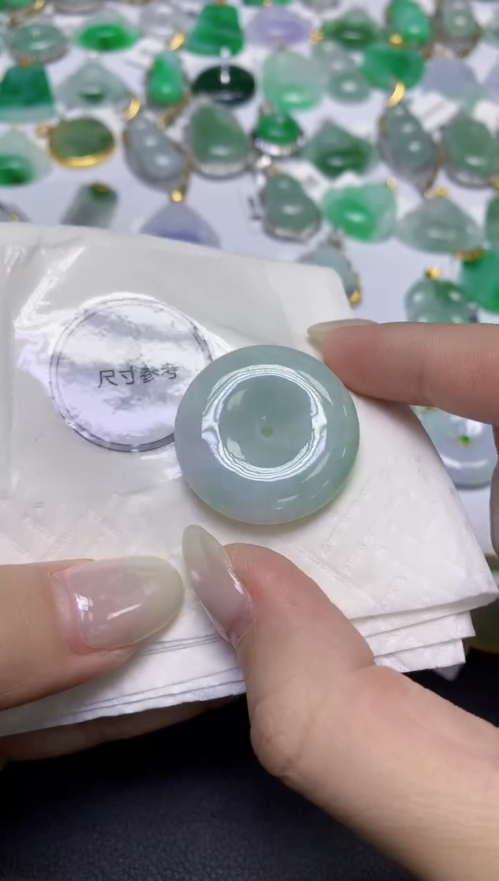 颈饰未镶嵌翡翠天然缅甸翡翠A货百元以上9元证书费自理