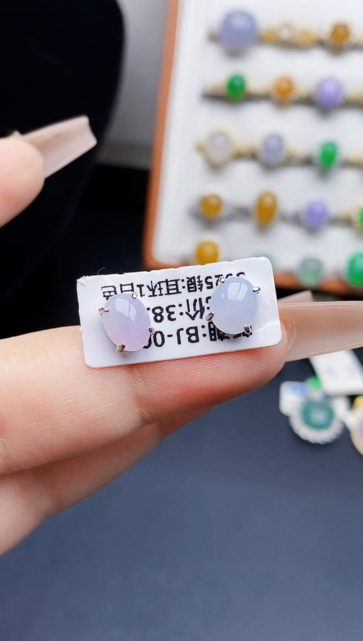 银S925镶嵌戒指翡翠0478