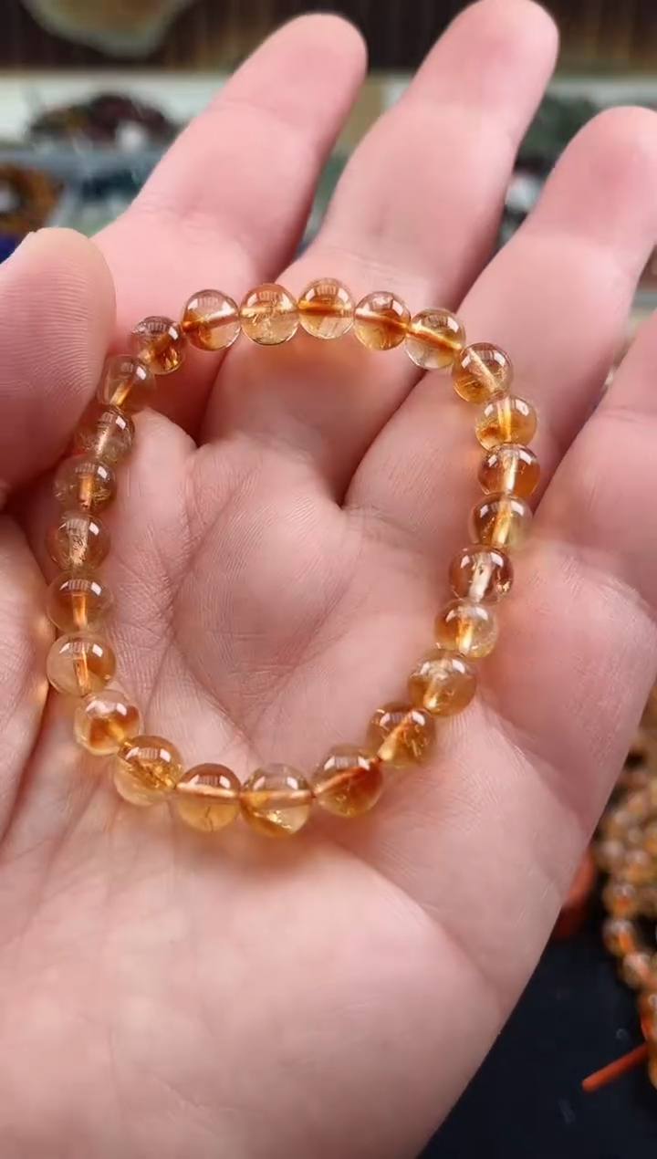 【闪购商品】黄晶手链未镶嵌天铭008