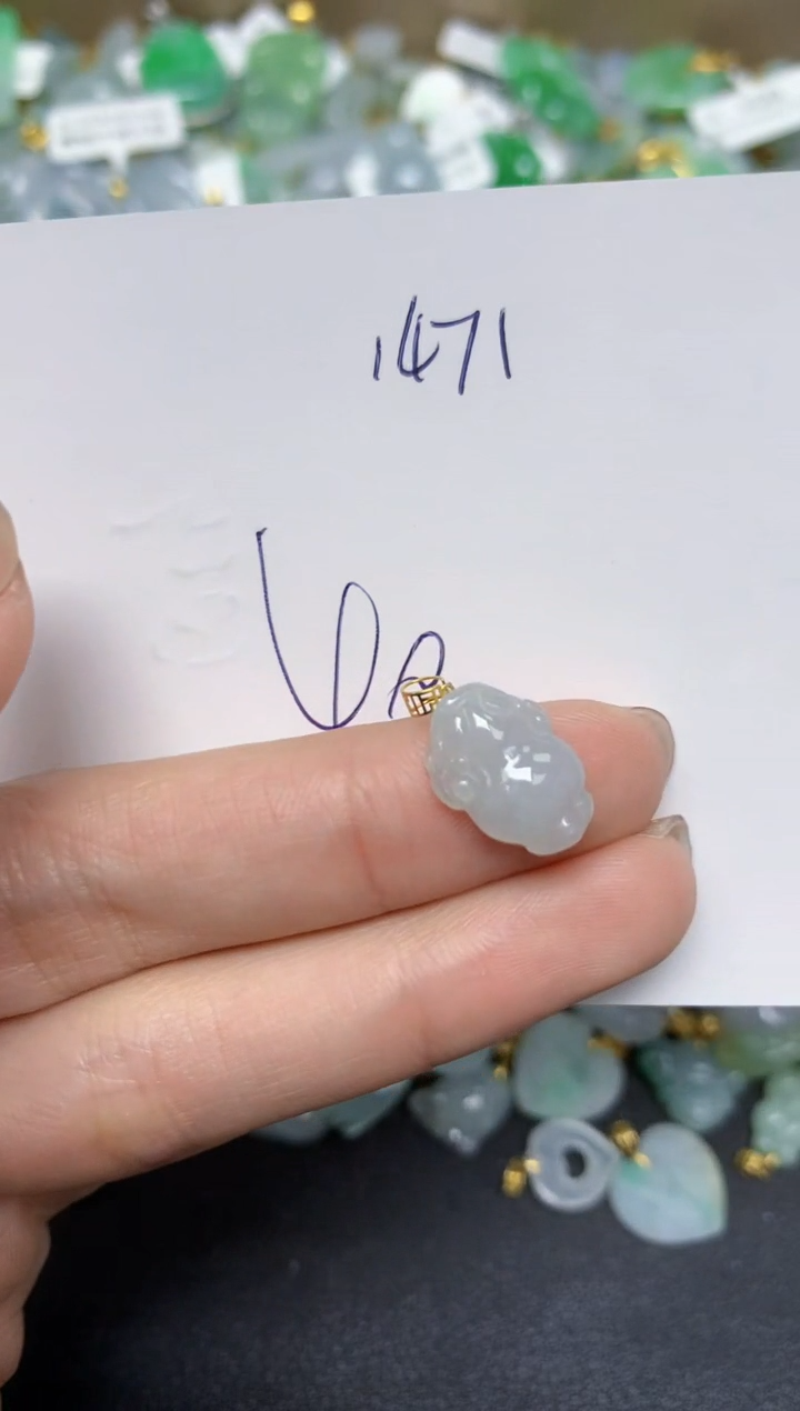 【闪购商品】翡翠颈饰18K金镶嵌 天然翡翠A货