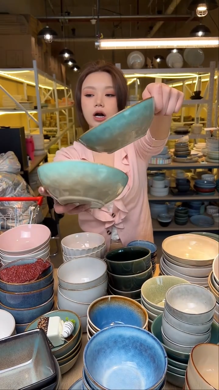 瓷133【瑕疵】外贸尾货窑变釉下彩