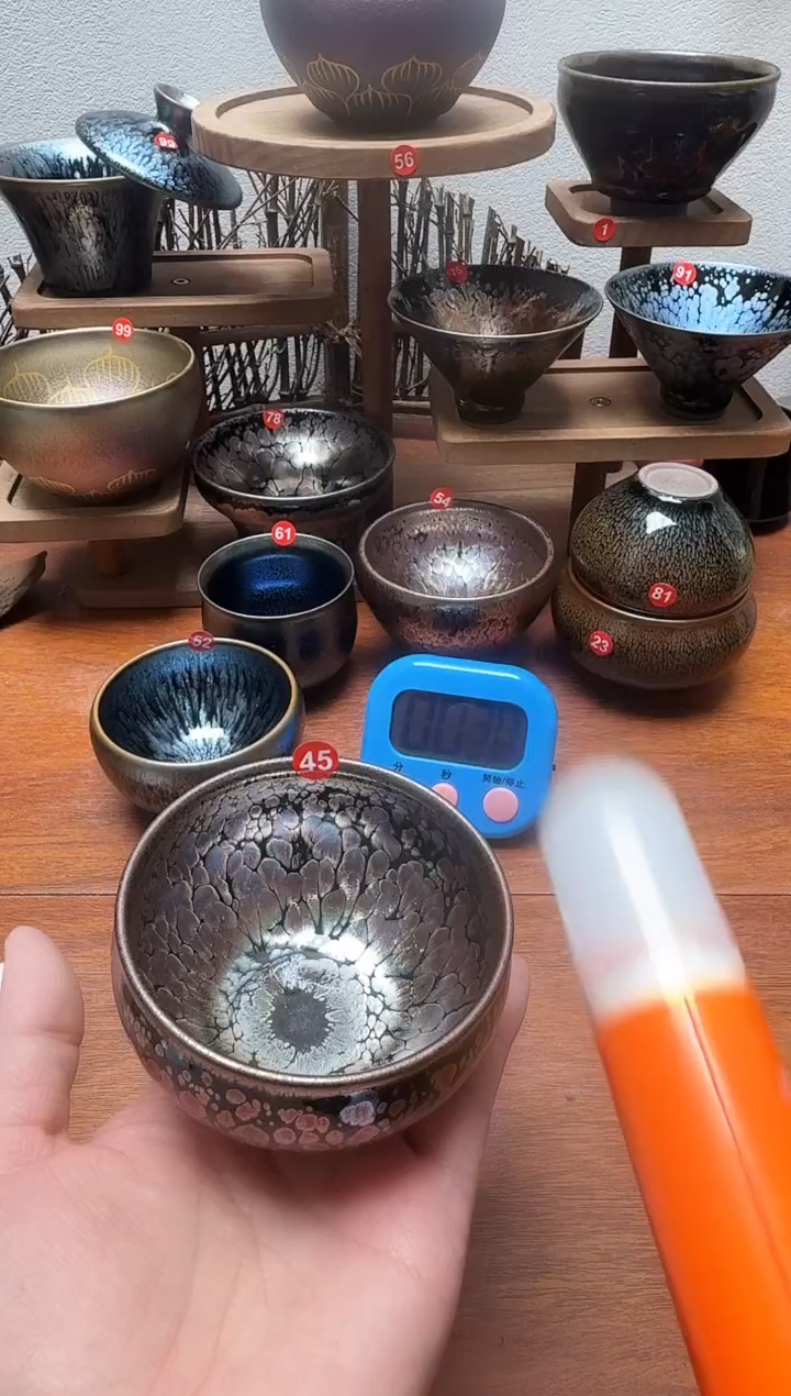 茶盏大****生45号建盏工匠茶器