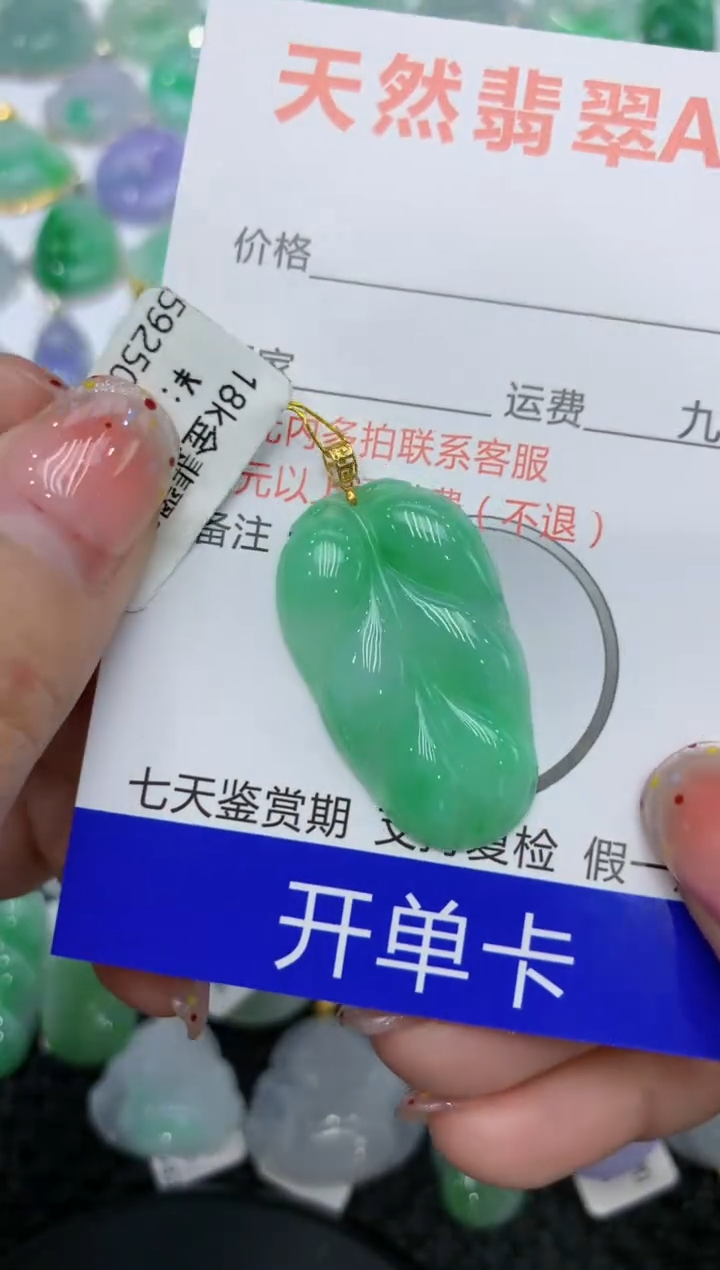 【闪购商品】翡翠颈饰18K金镶嵌111111111111